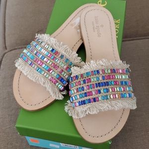 Kate Spade Multicolor Beaded Sandals